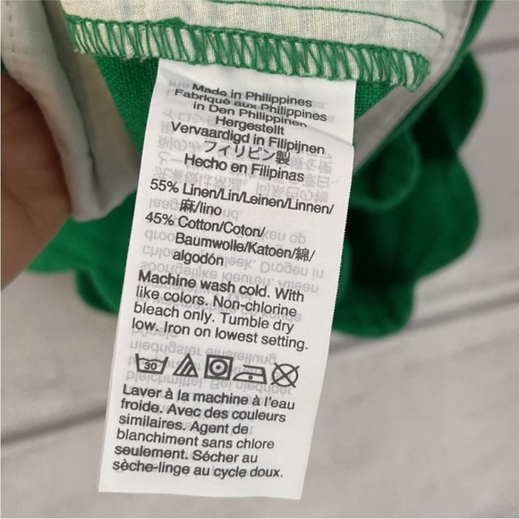 J. Crew Green Linen Blend Shorts - Picture 5 of 5